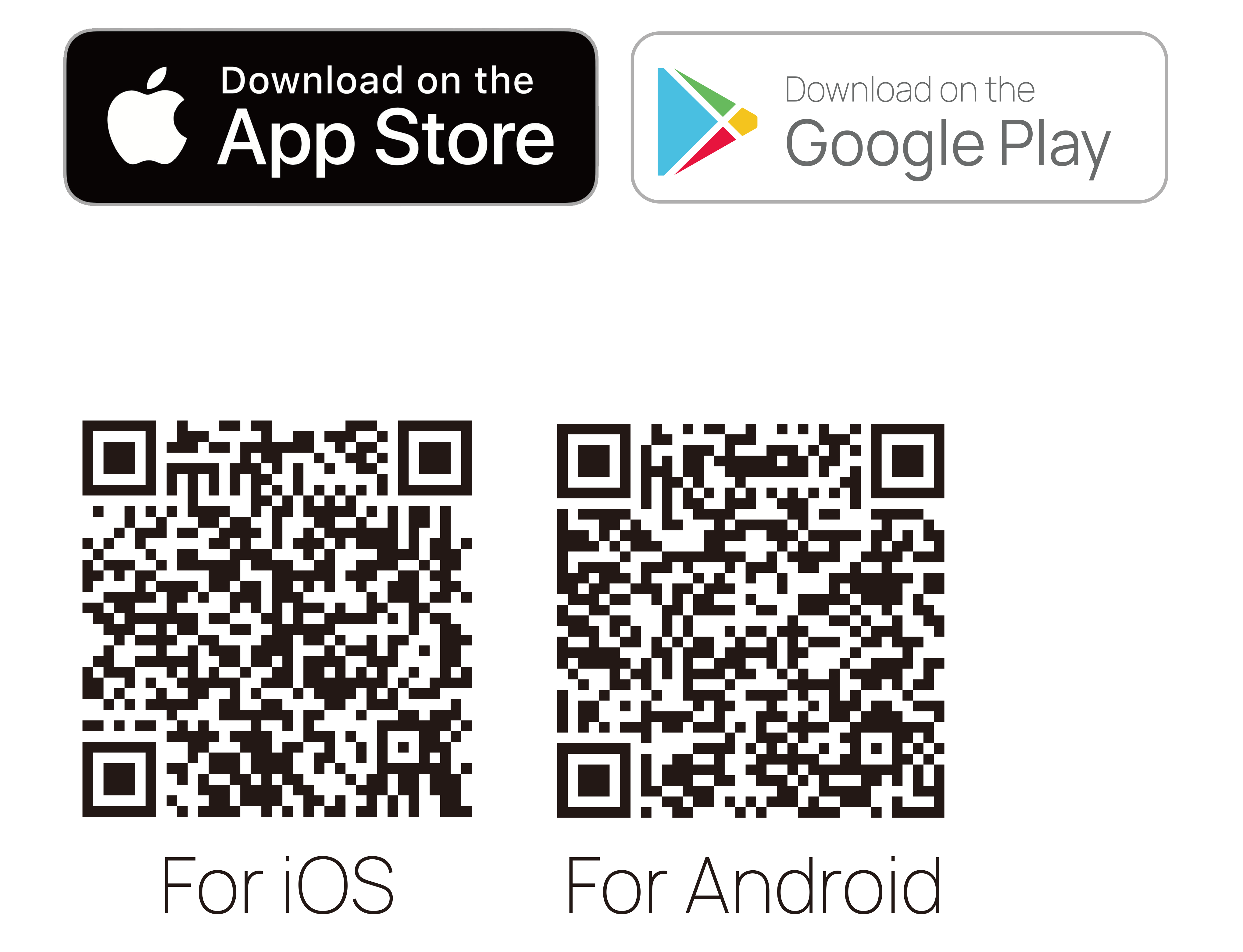 Apple app store and google play