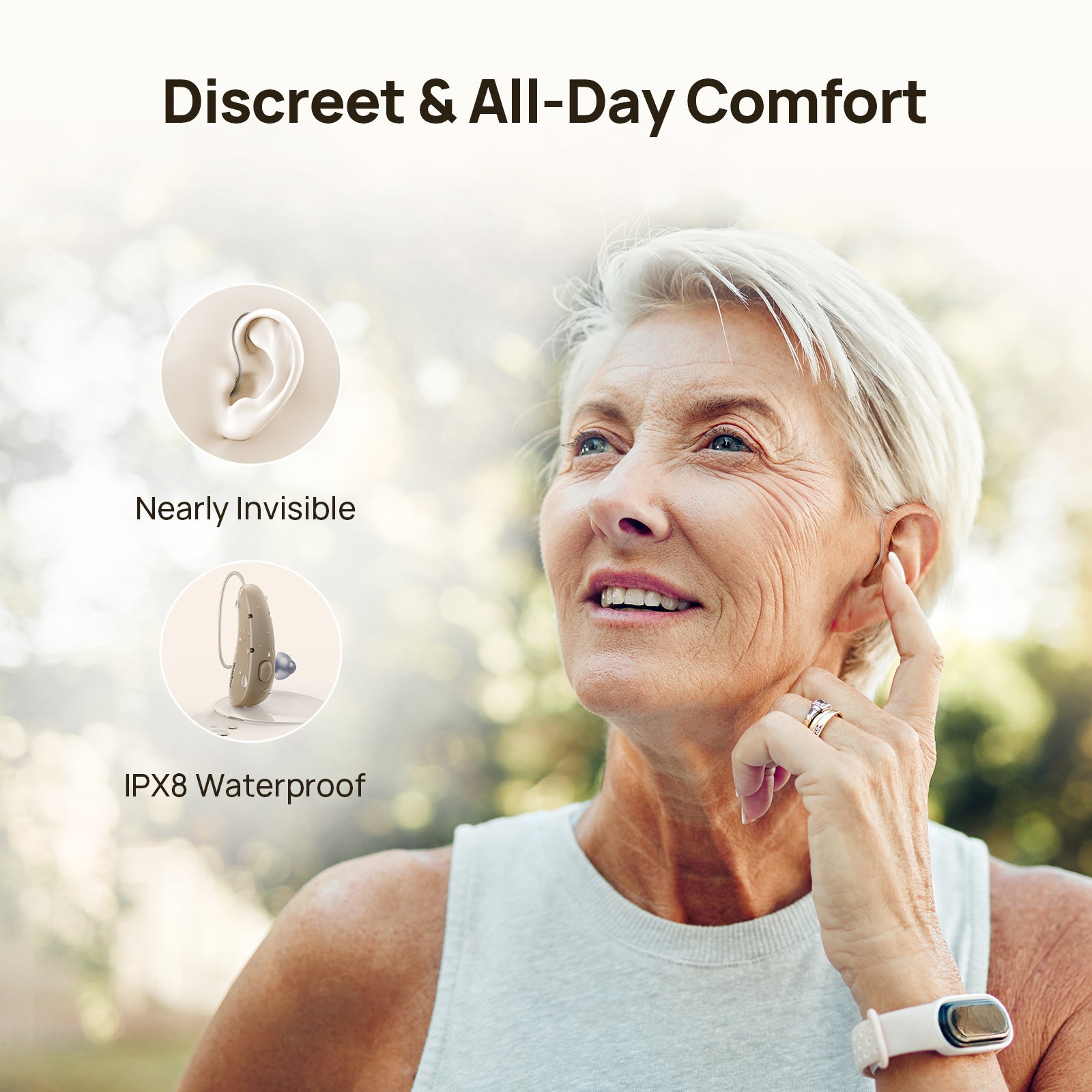 OTC Hearing Aids for Seniors Yeasound RIC700 Plus