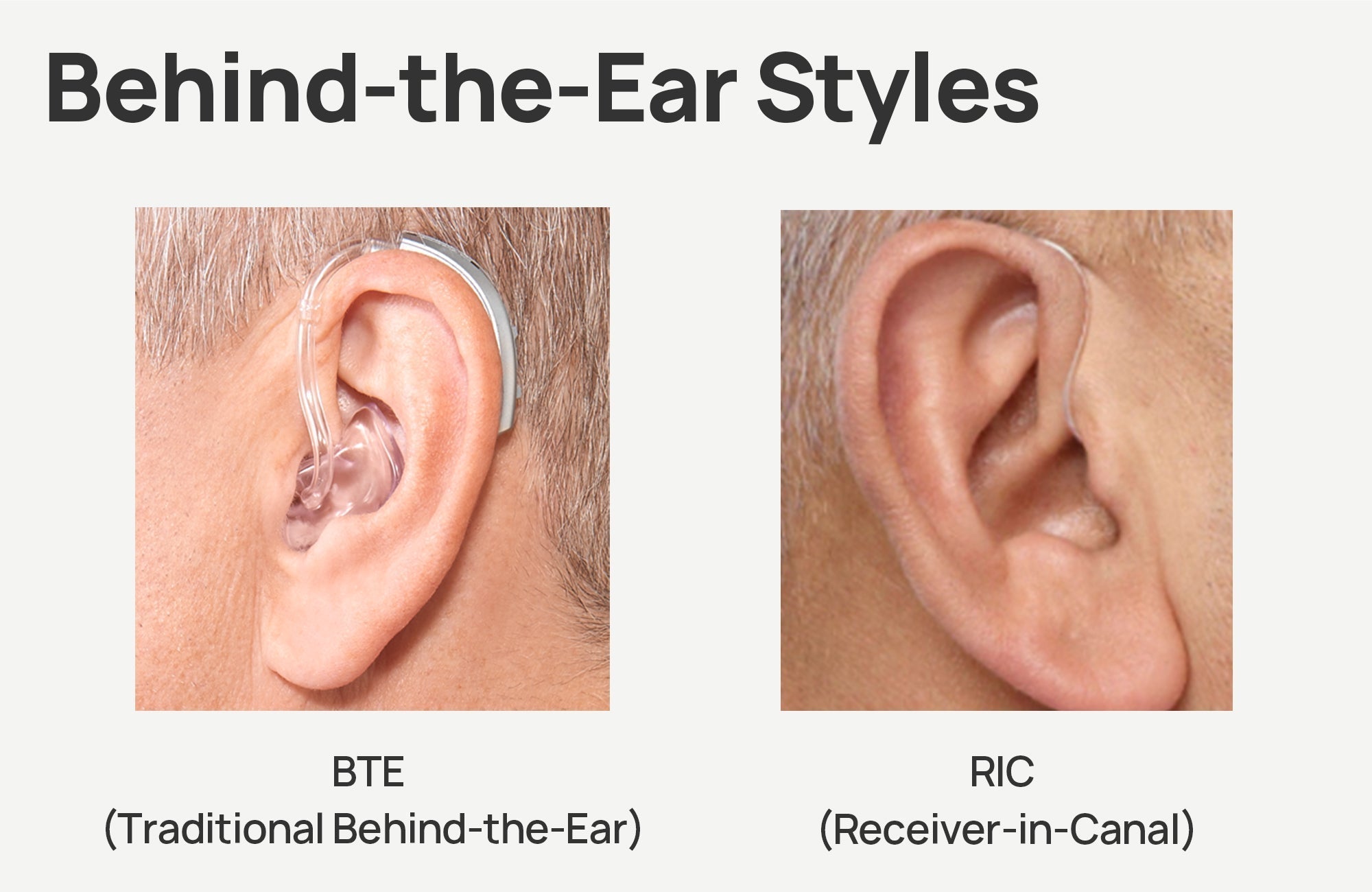 Hearing Aid Styles - Behind-the-Ear