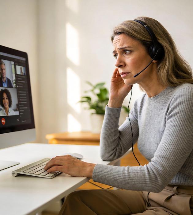 In Video Meeting Unable To Hear Clearly