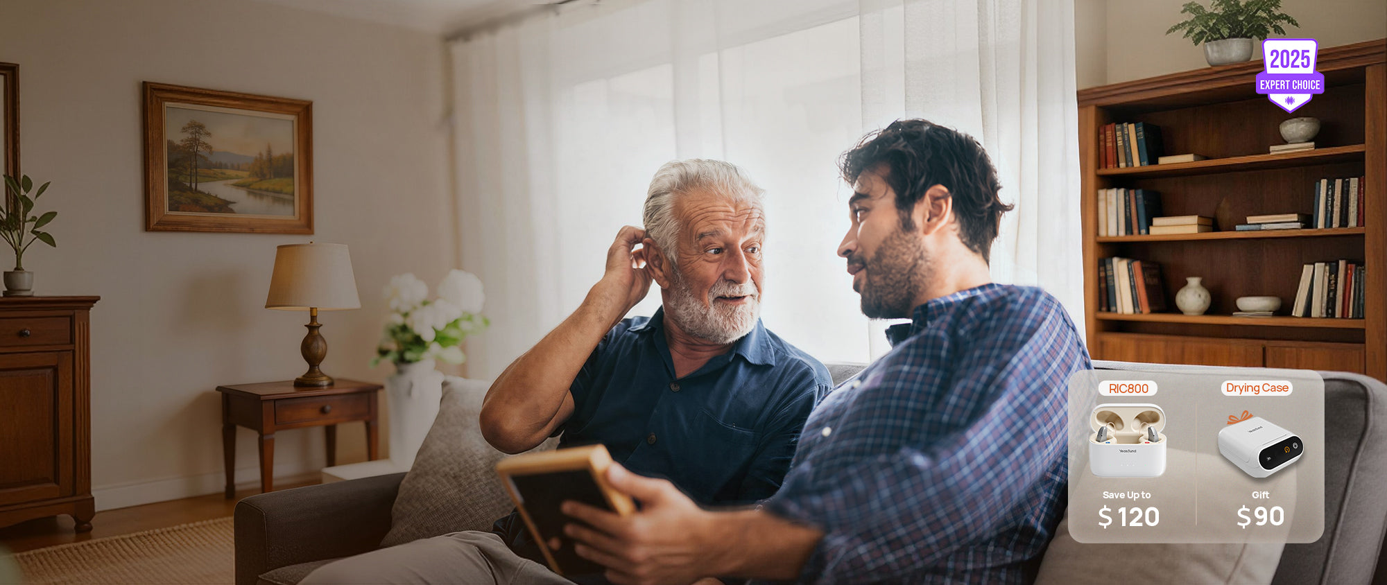 Father's Day RIC800 Hearing Aid With Discount And Gift