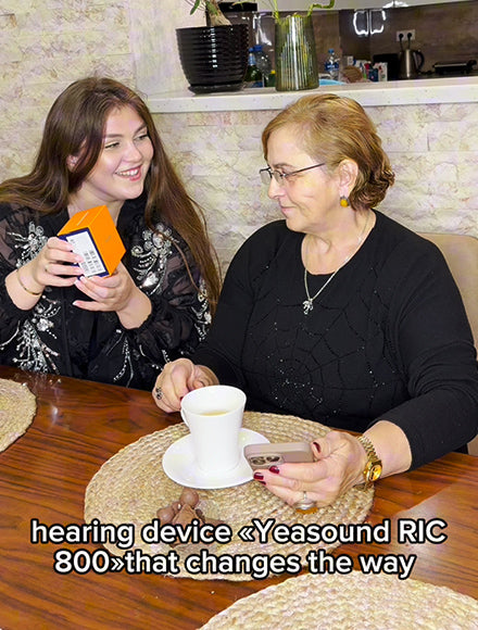 Load video: Yeasound Hearing Aid User Enjoying Everyday Conversations